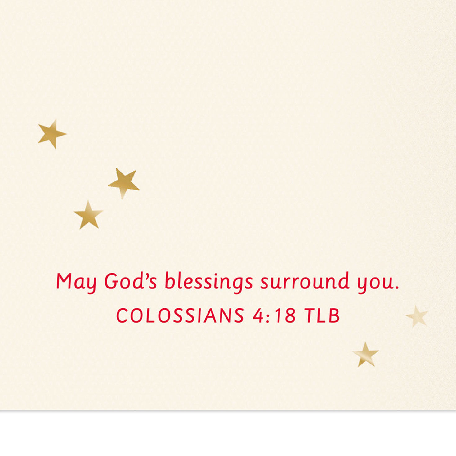 Gold Snowflake Minister Religious Christmas Card scripture image number 3