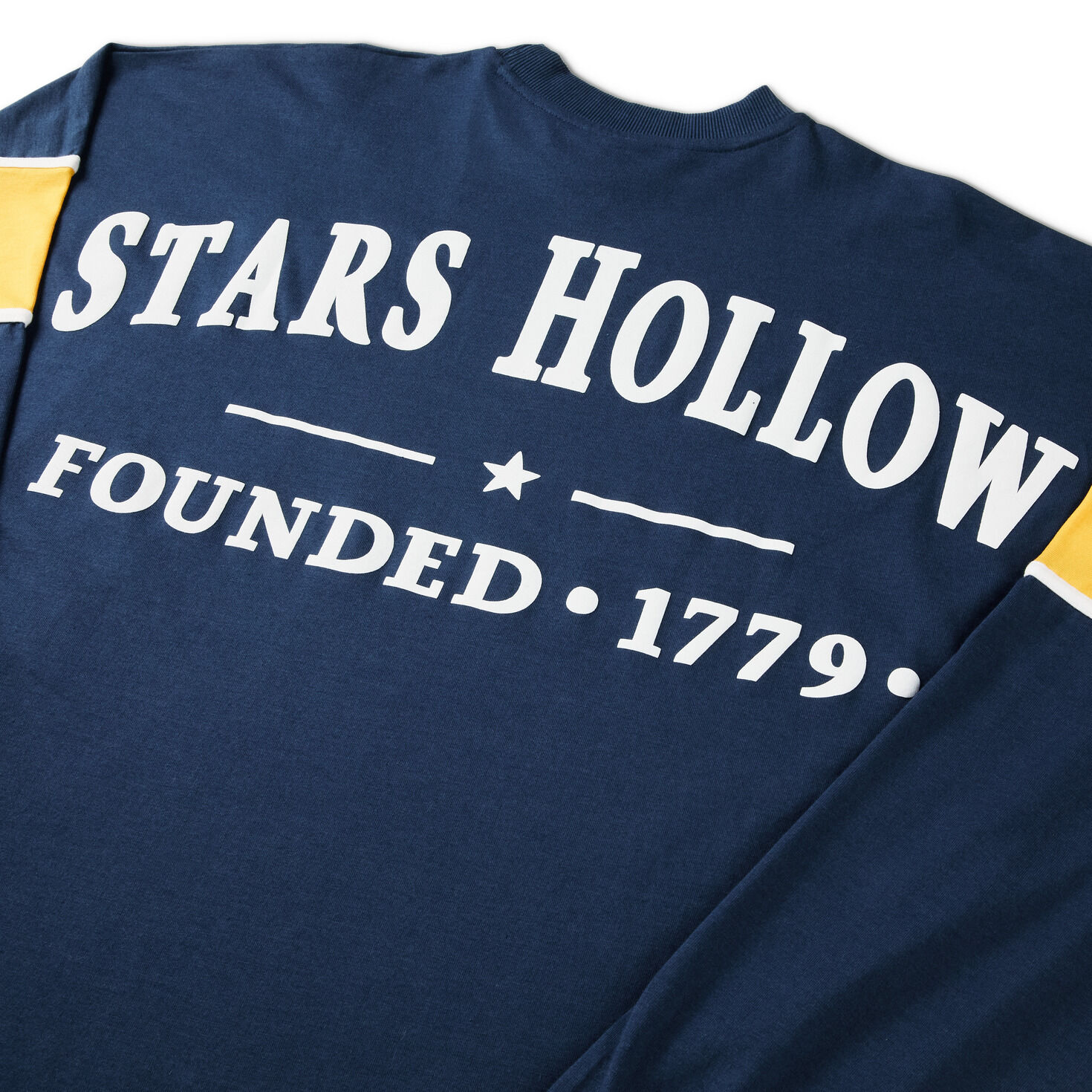 Gilmore Girls Luke's Diner Long-Sleeve Blue Shirt closeup view image number 3