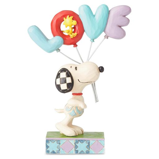 Jim Shore Peanuts Snoopy Love Balloons Figurine, 7.5", 
