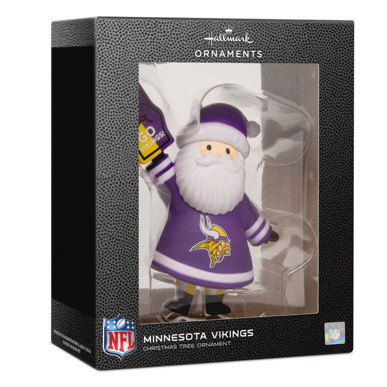 Minnesota Vikings Santa Fan Christmas Ornament  image number 7