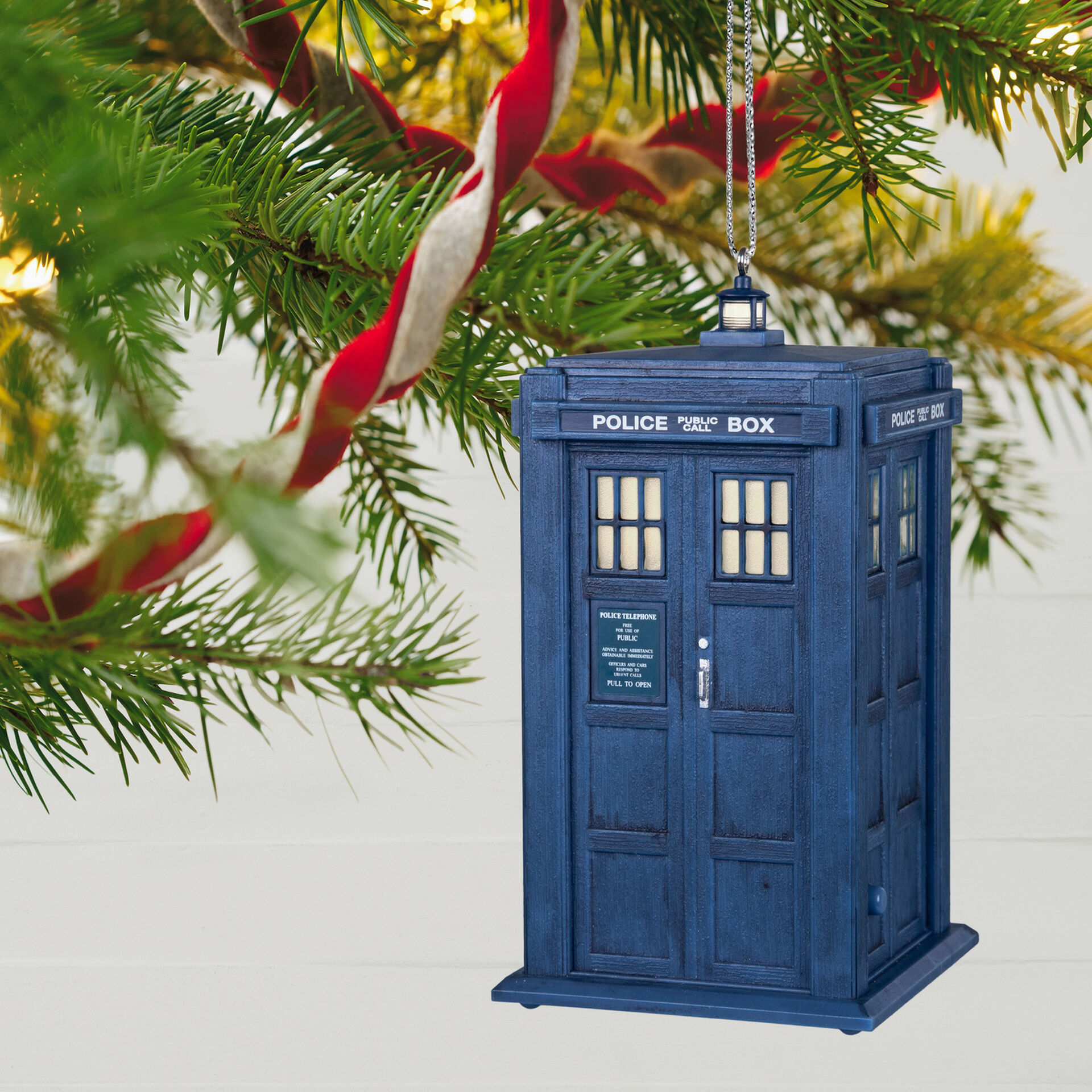 Doctor Who TARDIS Ornament With Light and Sound Keepsake Ornaments