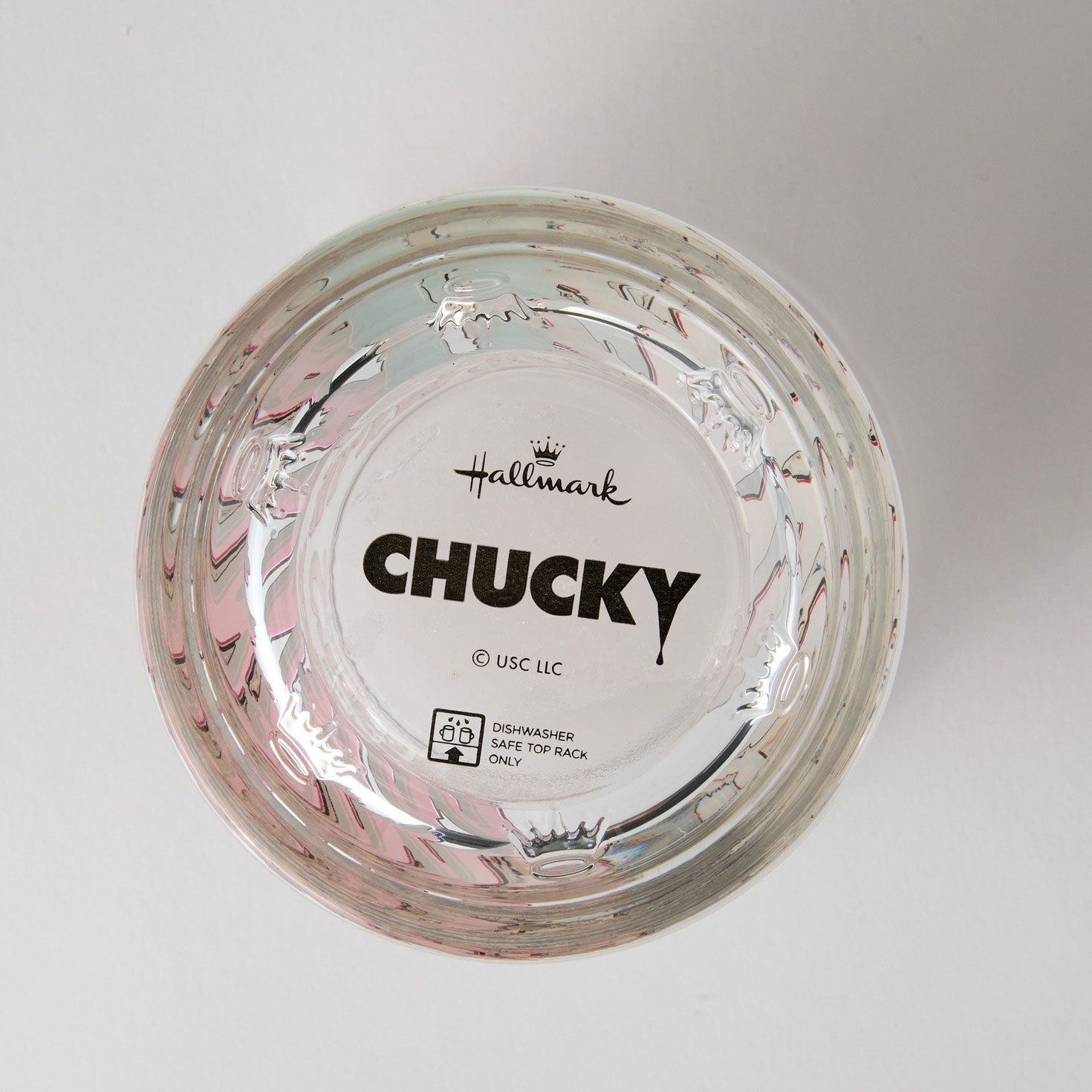 Child's Play Chucky Doll Collectible Drinking Glass bottom image number 2