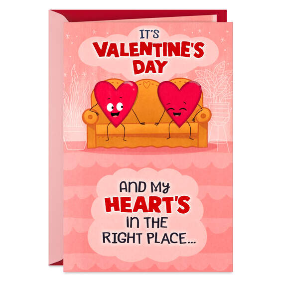 Right Next to You Funny Valentine's Day Card With Motion, , large image number 1