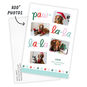 Pet Photos and Paw Prints Personalized Holiday Card Card with Envelope indicating personalization image number 2