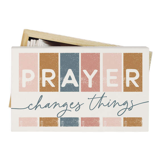 Simply Said Prayer Changes Things Wood Prayer Box With 50 Cards, , large image number 1