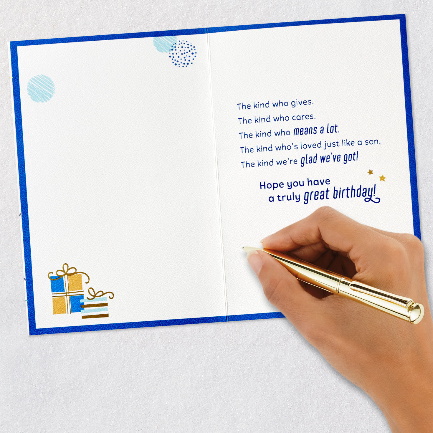 Loved Just Like a Son Birthday Card for Son-in-Law, , large image number 6