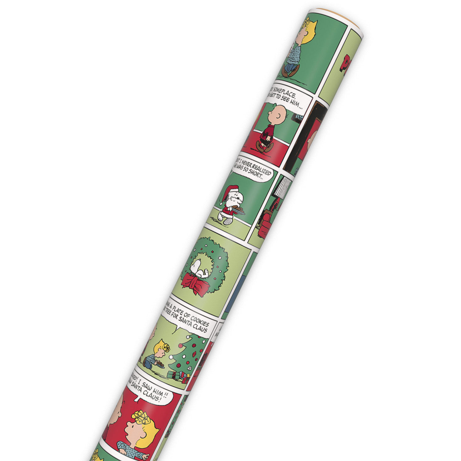 Peanuts Christmas Comic Jumbo Wrapping Paper Wrap Tube image number 6