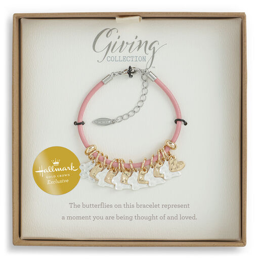 Demdaco Butterfly Giving Charm Bracelet, 