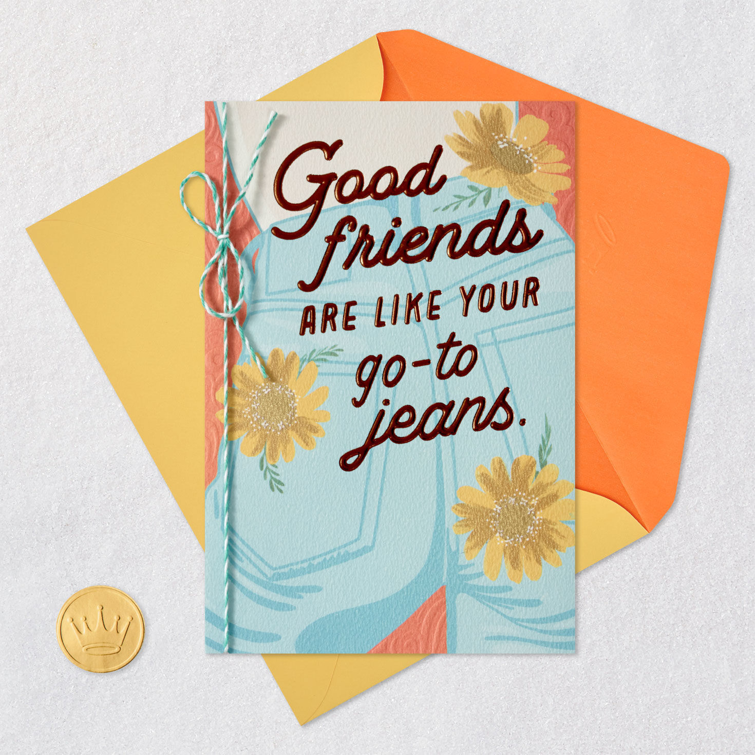 Good Friends Are Like Go-To Jeans Birthday Card, , large image number 6