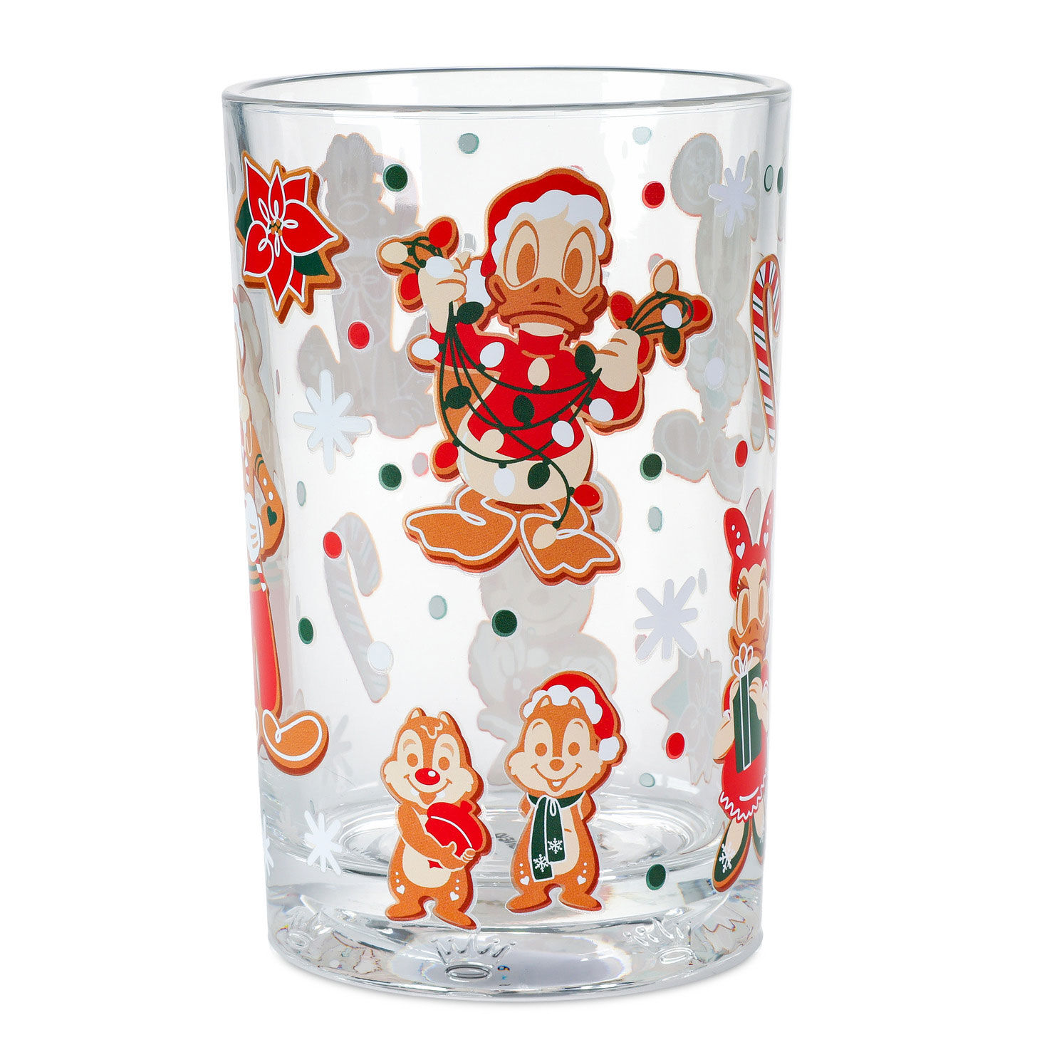 Disney Mickey and Friends Gingerbread Drinking Glass Back image number 2