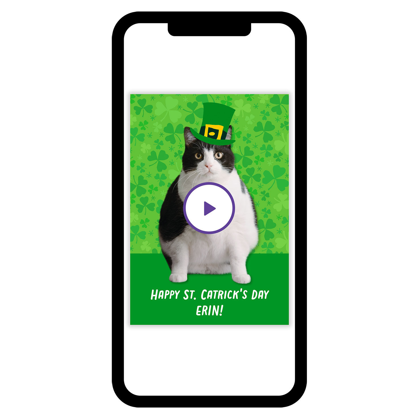 Leprechaun Cat St. Patrick’s Day eCard