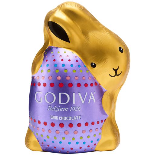 Godiva Chocolatier Dark Chocolate Bunny, Foil Wrapped, 4 oz., 