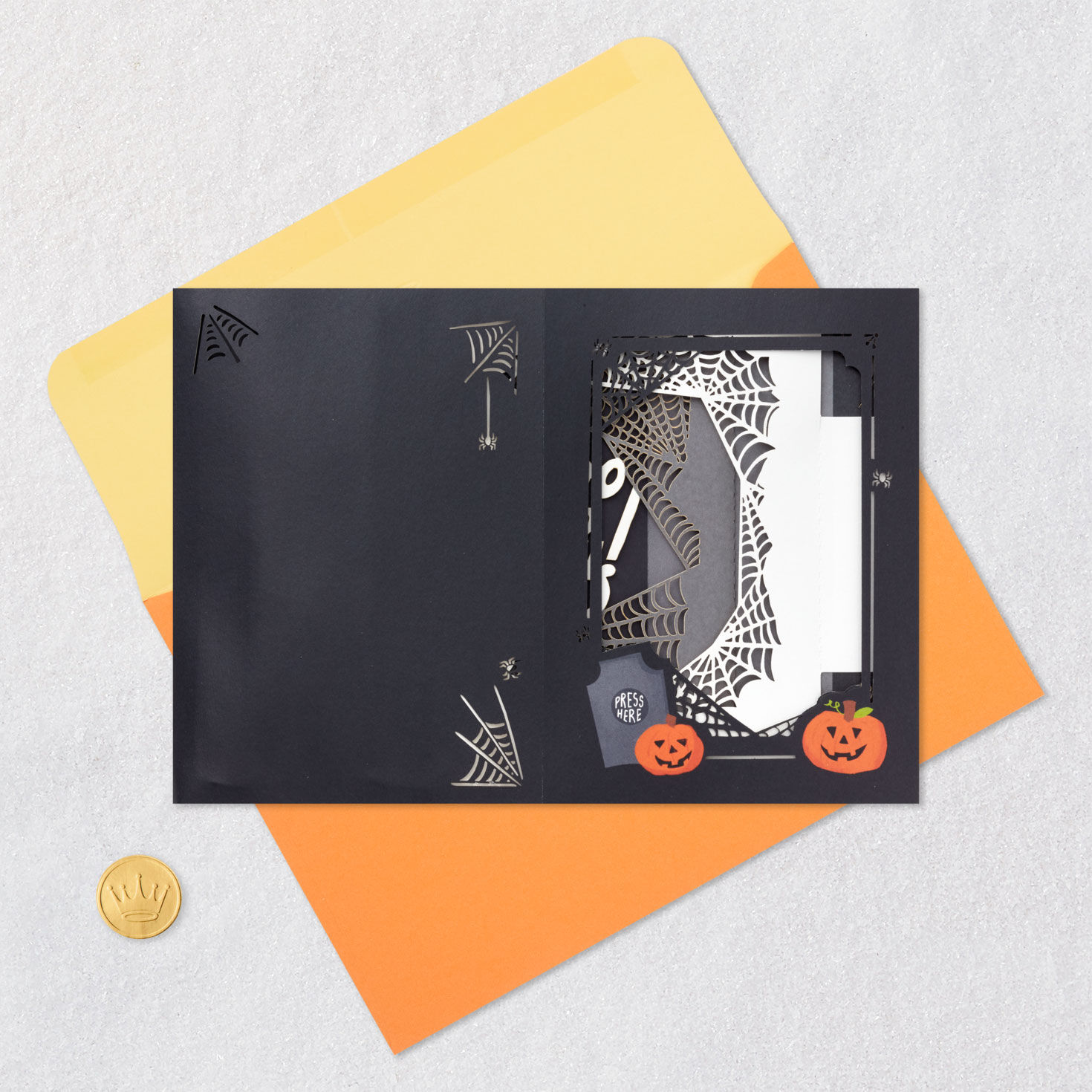 Boo to You Musical 3D Pop-Up Halloween Card With Light