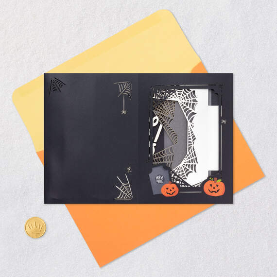 Boo to You Musical 3D Pop-Up Halloween Card With Light, , large image number 6