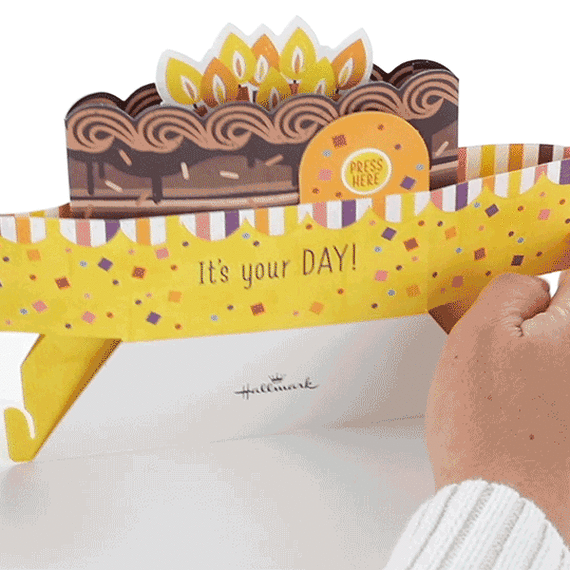 Chocolate Cake Musical 3D Pop-Up Birthday Card With Motion, , large image number 2
