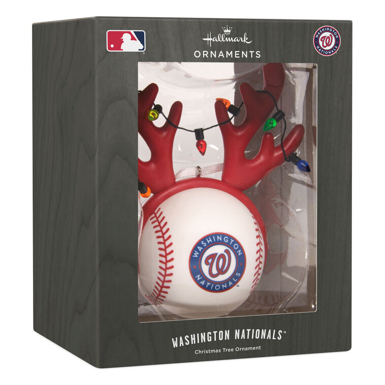 Nationals Reindeer Baseball Christmas Ornament package front image number 7