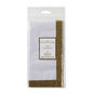 White Tissue Paper With Gold Glitter Edges, 4 Sheets, White Glitter Edges, large image number 3