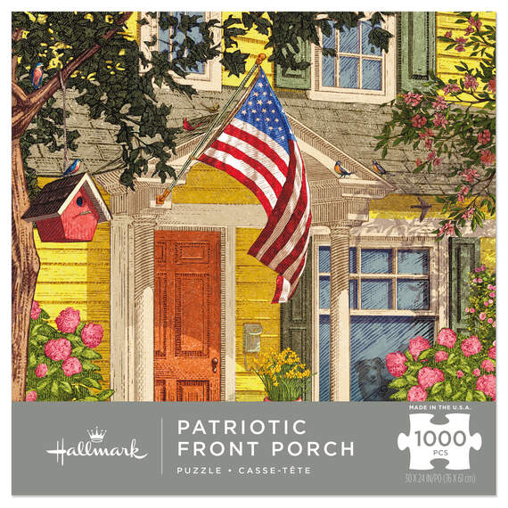 Patriotic Front Porch 1,000-Piece Puzzle, , large image number 1