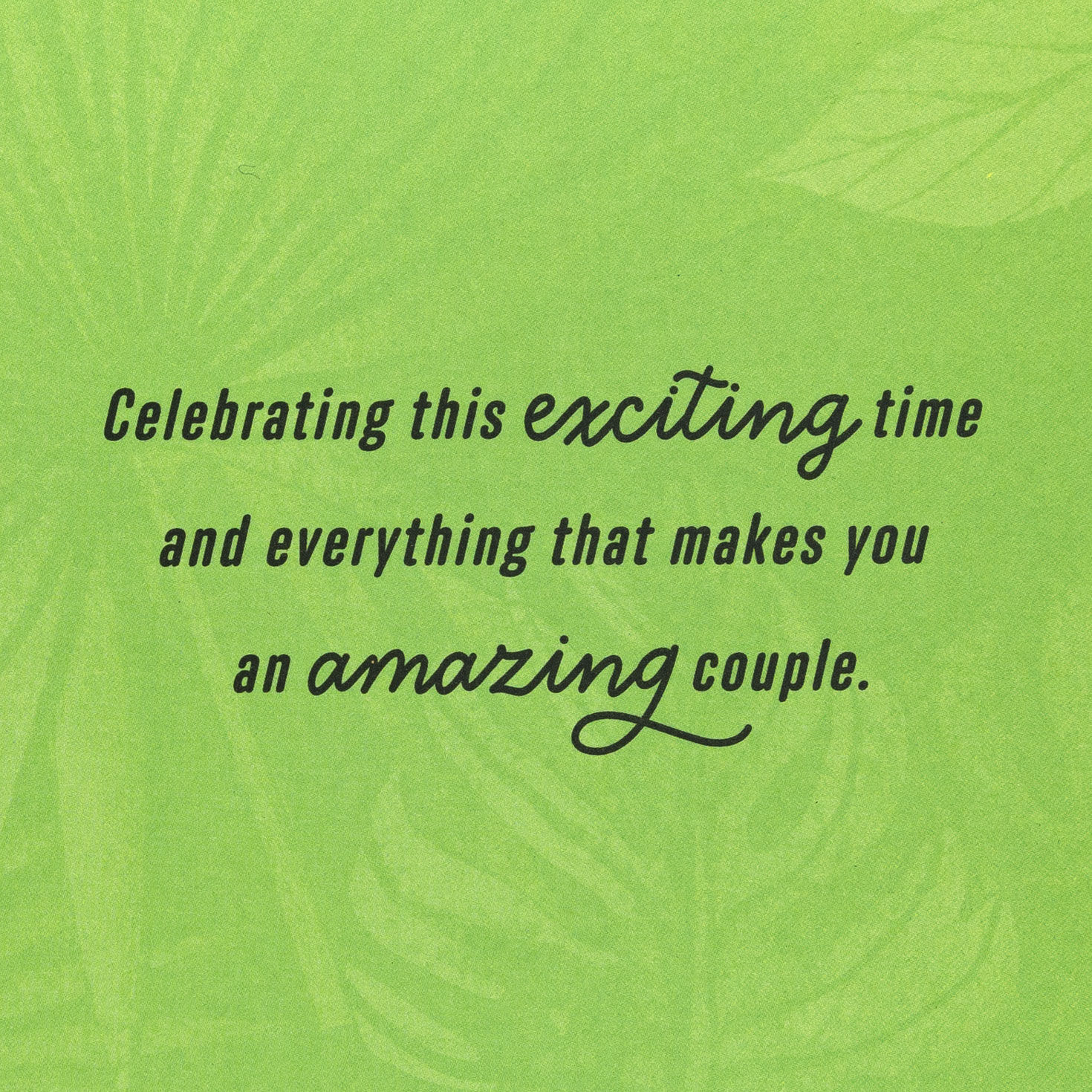 Palm Leaves and Neon Lettering Bridal Shower Card  image number 2