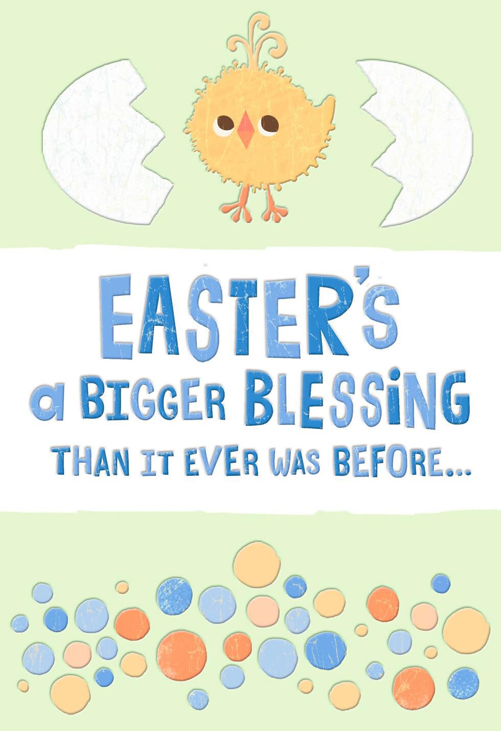 Sweet New Boy First Easter Card