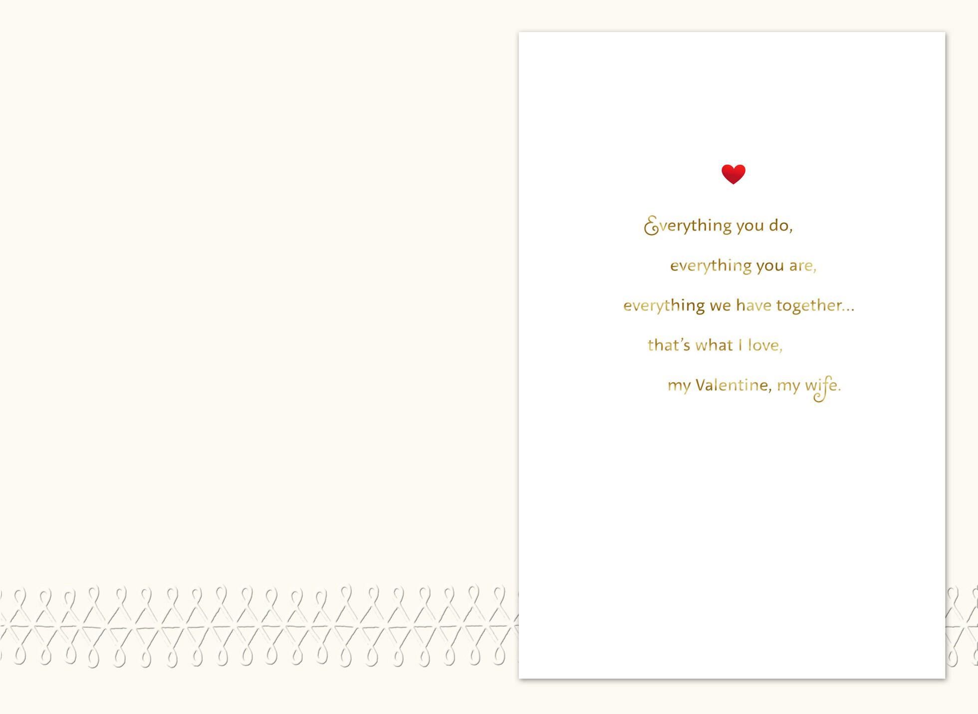 Always and Forever Wife Valentine's Day Card