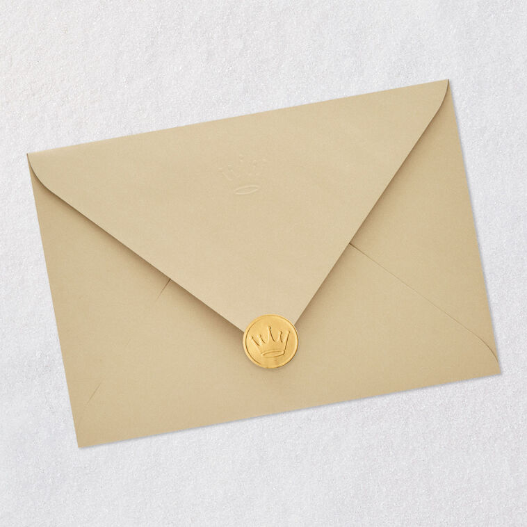 Dog With Coffee Funny Rosh Hashanah Card Envelope Back with Seal image number 9