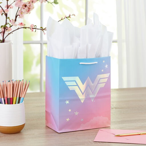 9.6" DC Comics™ Wonder Woman™  Medium Gift Bag, 
