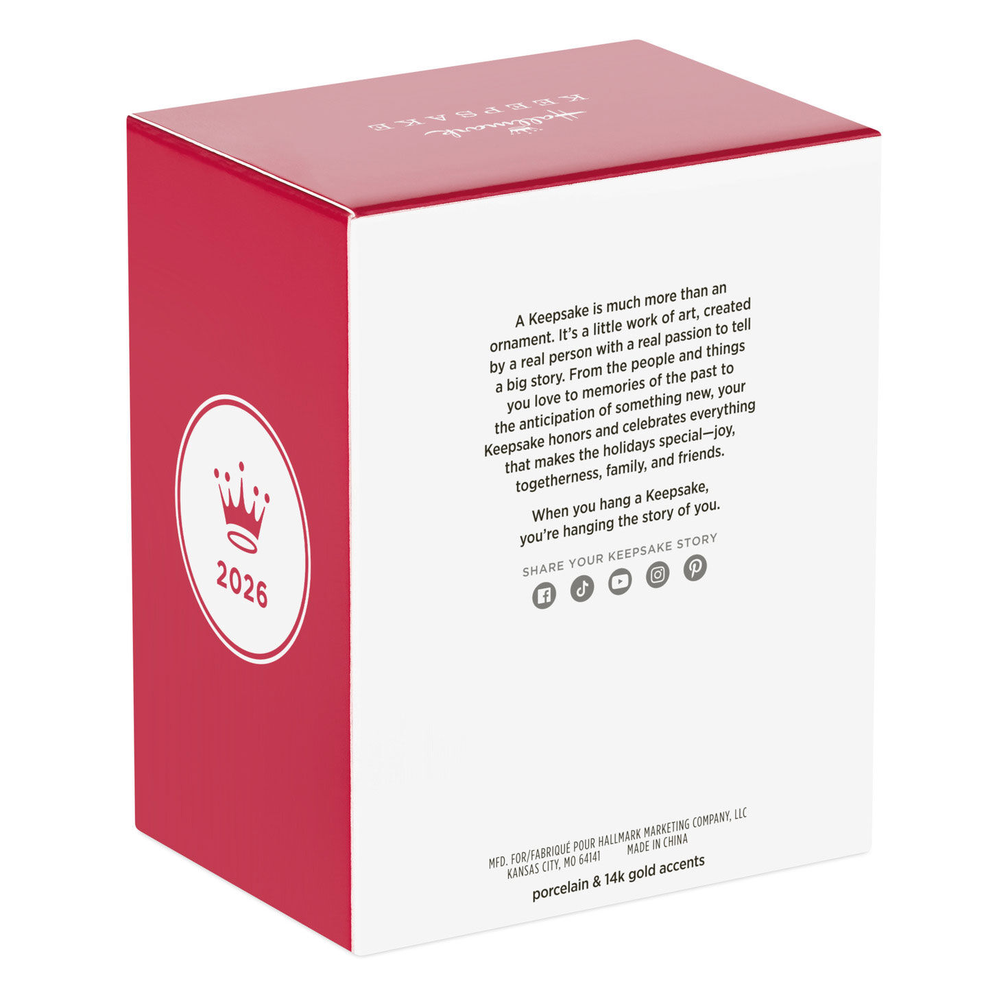 Vintage-Style Santa With Sack Keepsake Ornament Package Back image number 8