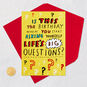 Lettering and Question Marks Funny Birthday Card Card Front with Envelope and Gold Seal image number 5
