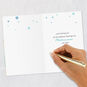Blue Glass Tree Decorations Christmas Card Signing card image number 6