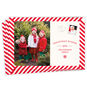 Red White Christmas Postcard Personalized Photo Card front fanned image number 1
