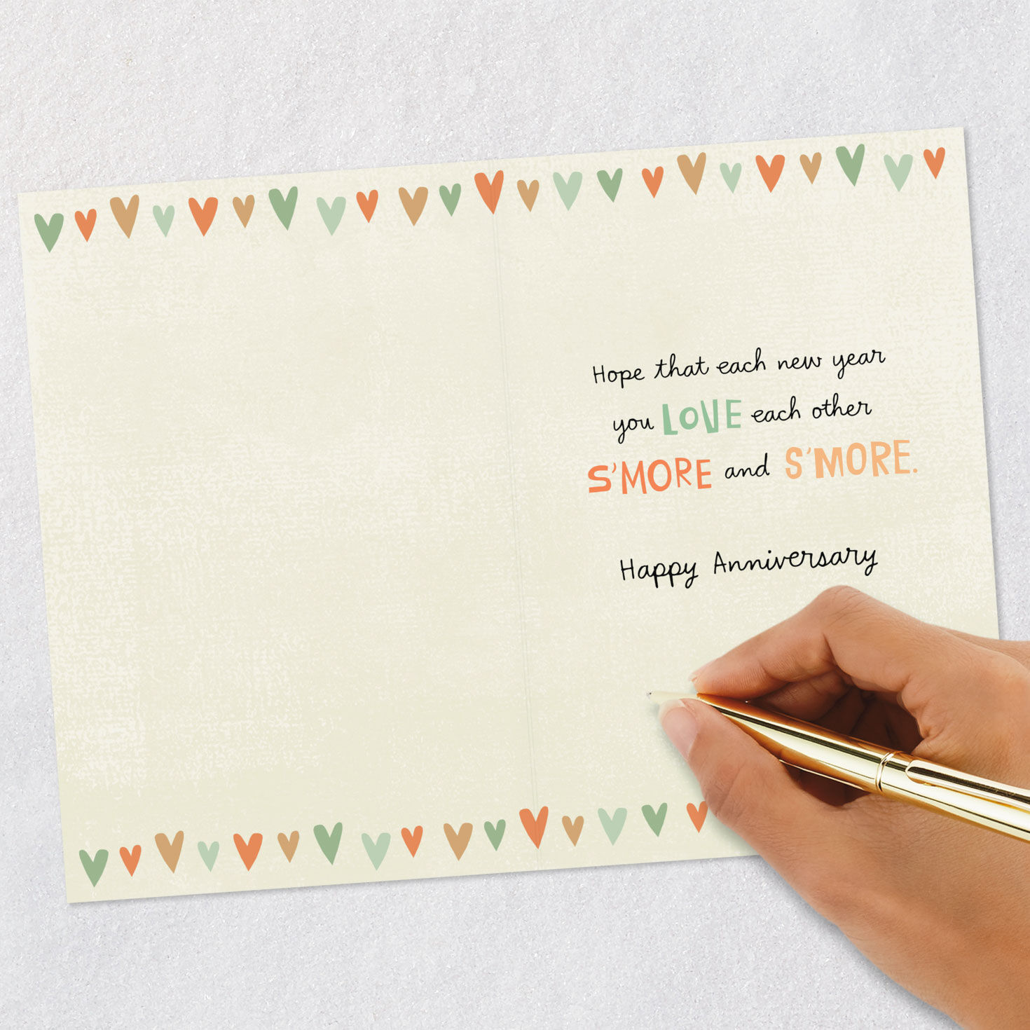 Marshmallow, Chocolate Bar and Graham Cracker Cartoon Anniversary Card  image number 6