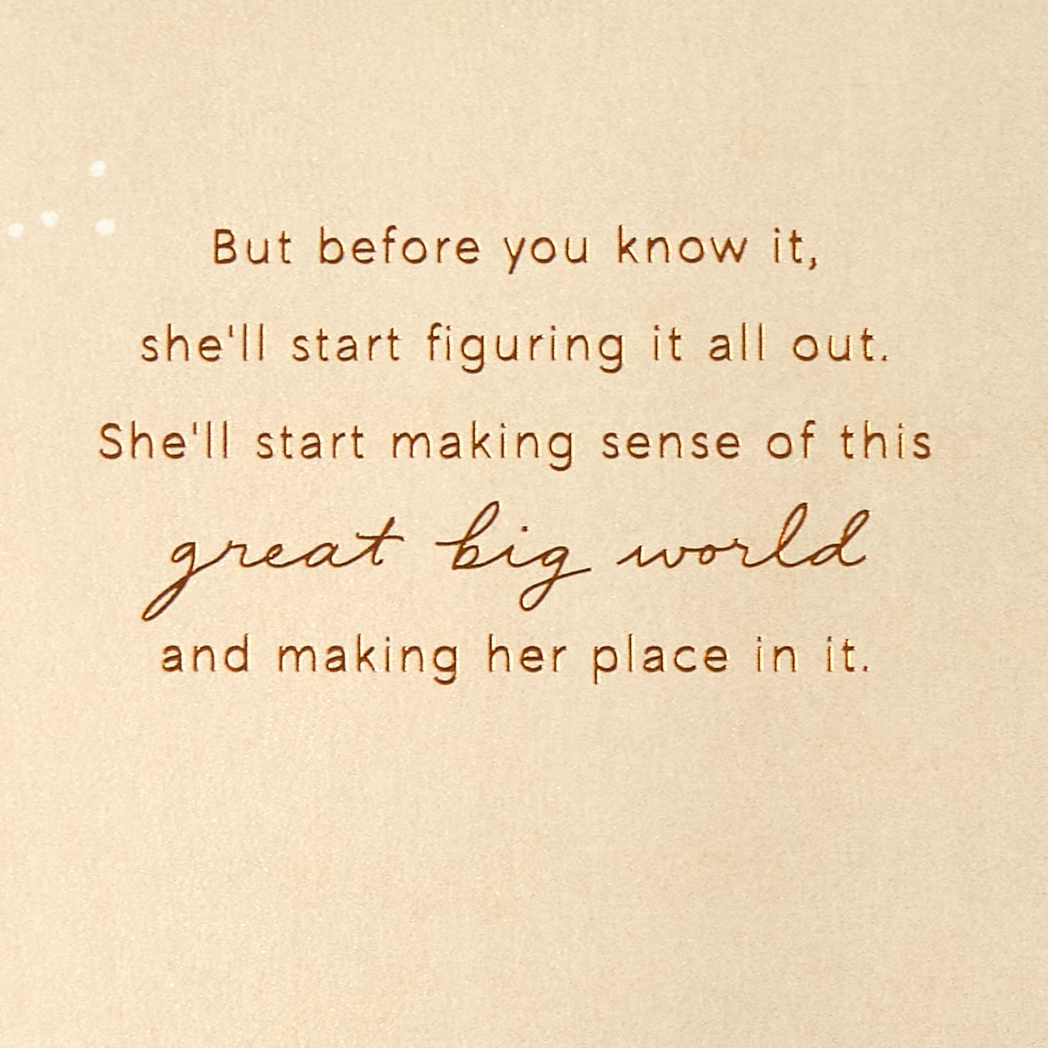 Pink and White Flowers New Baby Girl Card Sentiment image number 2