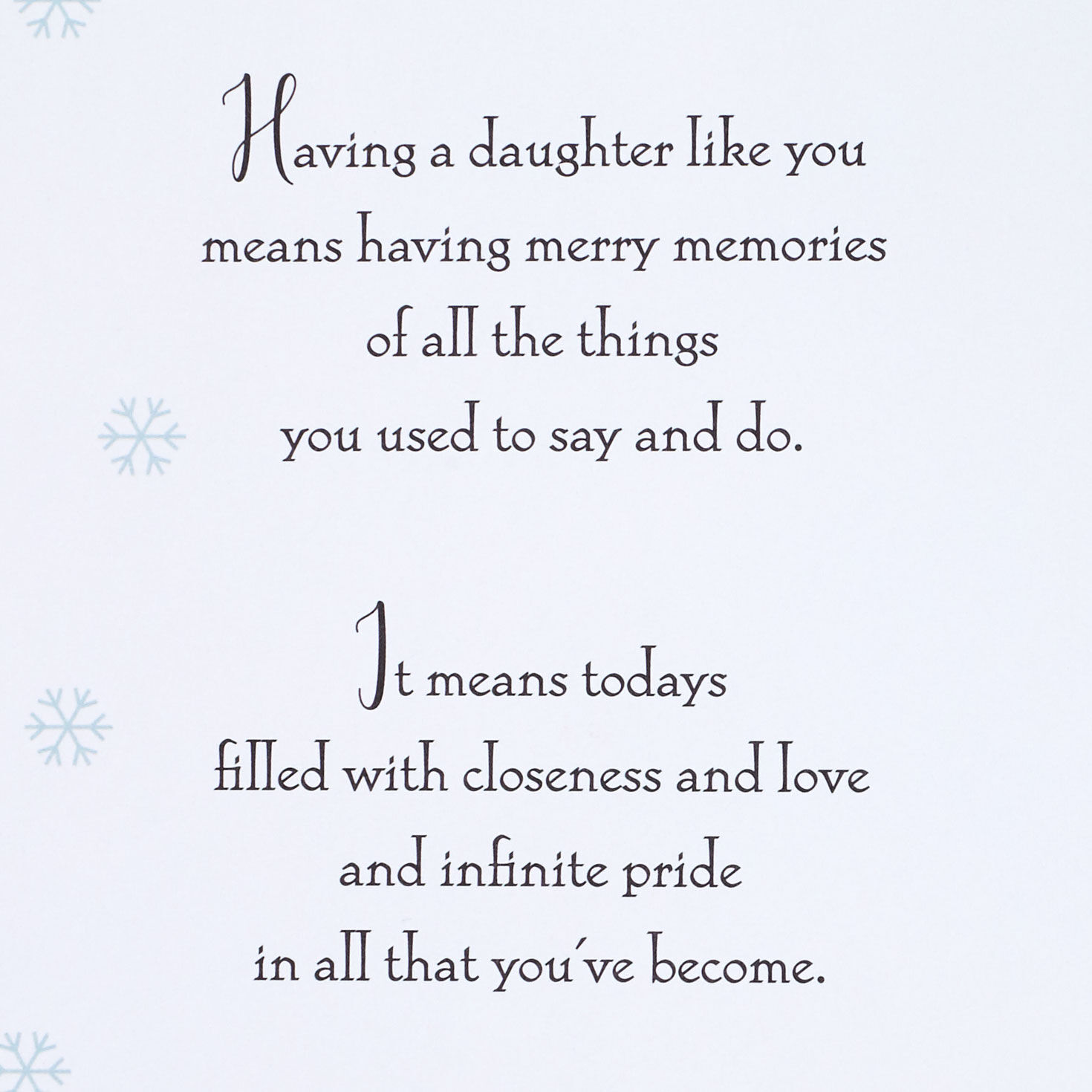 You Fill Christmas With Love Christmas Card for Daughter for only USD 6.59 | Hallmark
