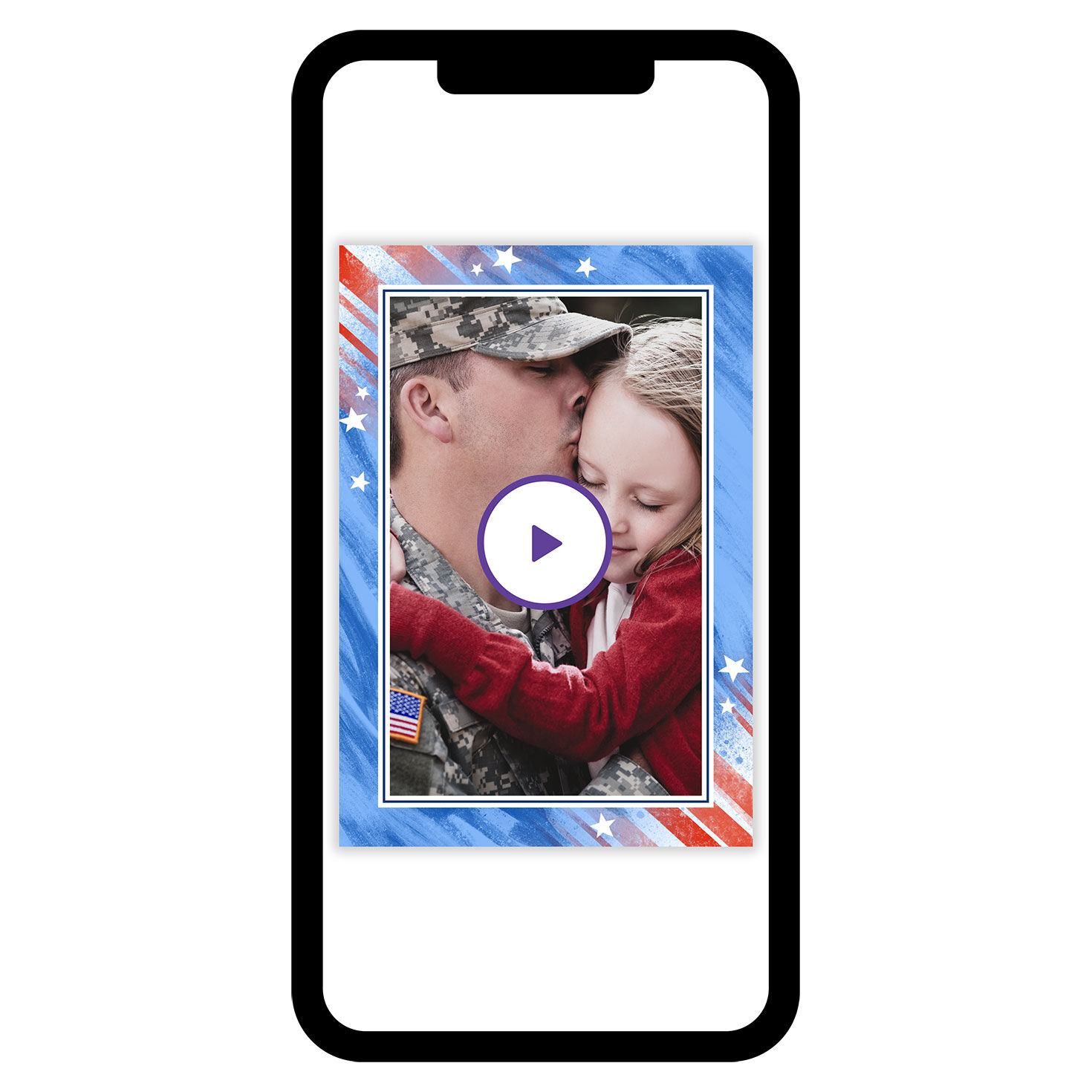 Red, White and Blue Patriotic eCard