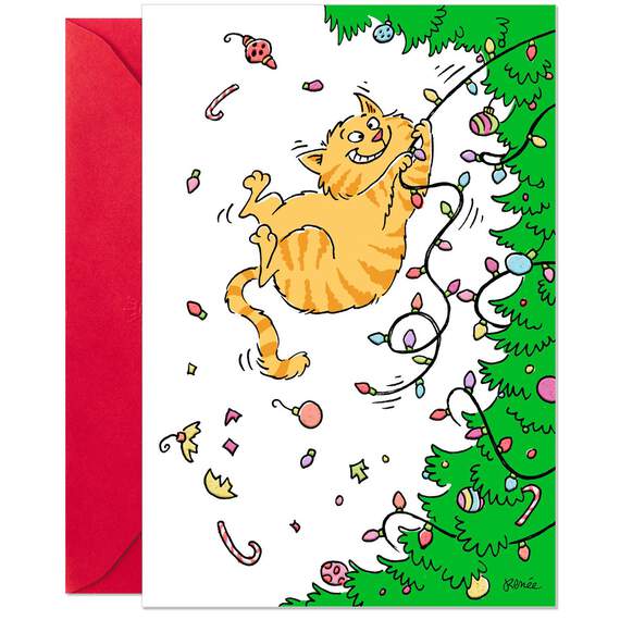 A Funny Feline Christmas Card, , large image number 3