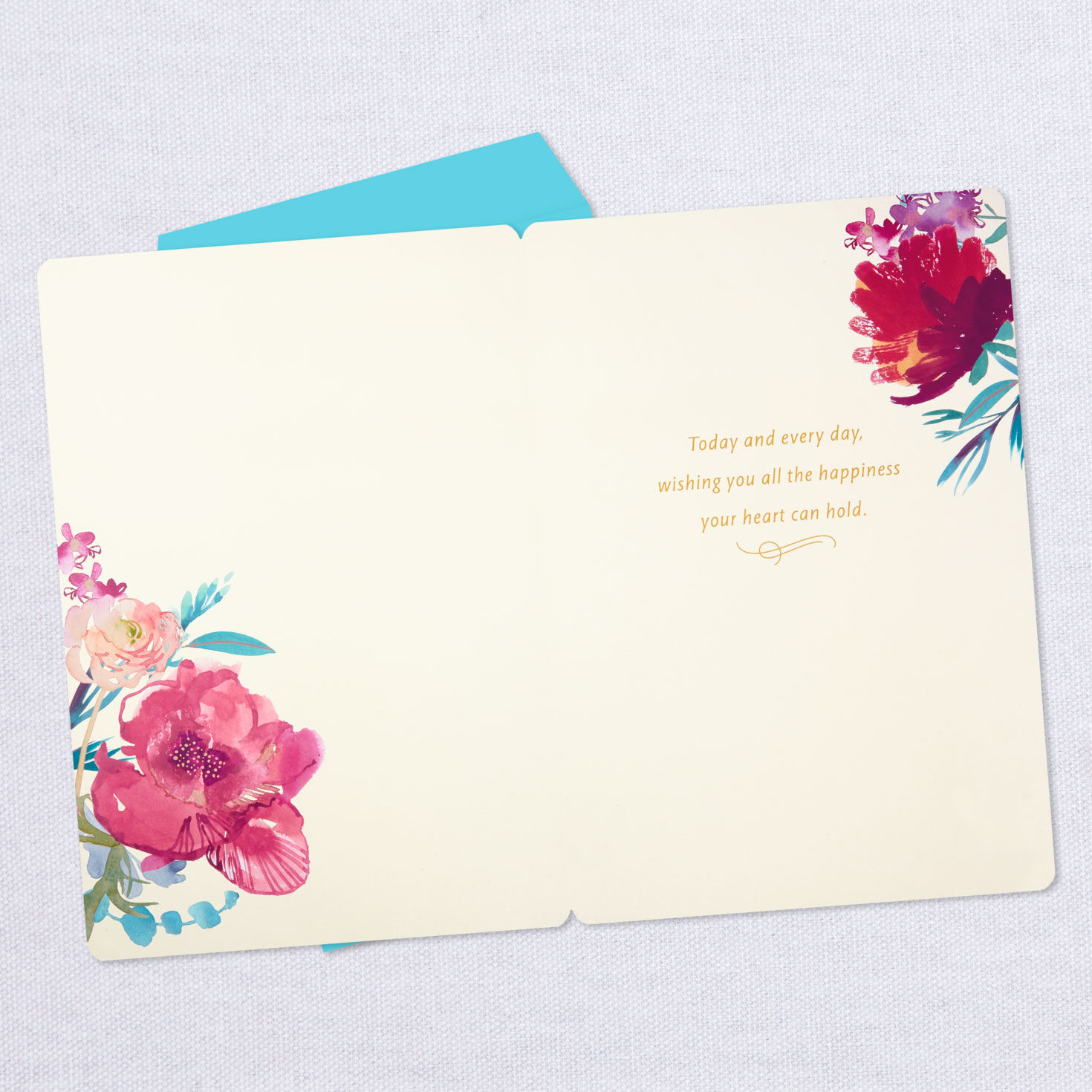 16" Purple Flowers Jumbo Birthday Card, , large image number 3