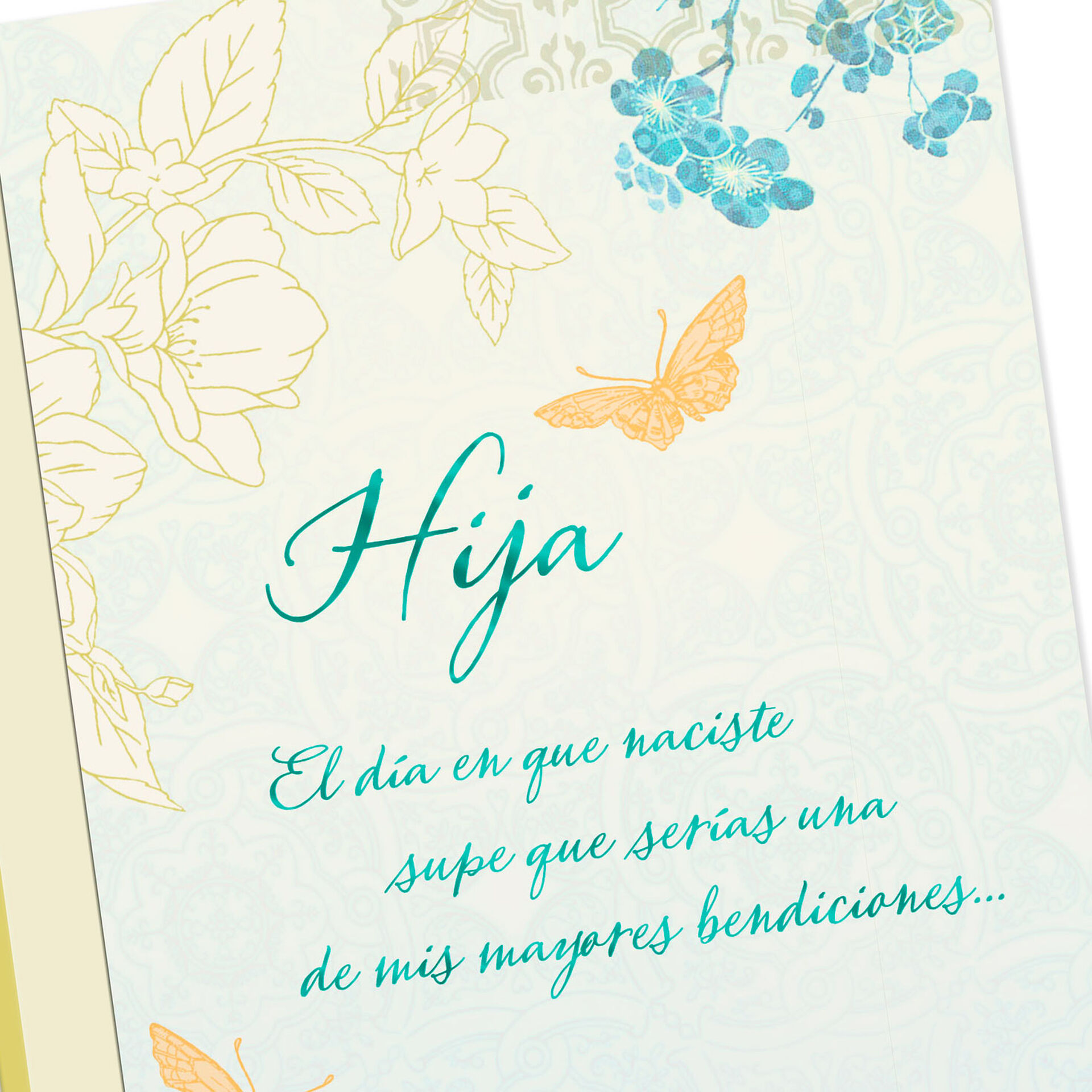 You Are a Blessing SpanishLanguage Daughter Birthday Card Greeting