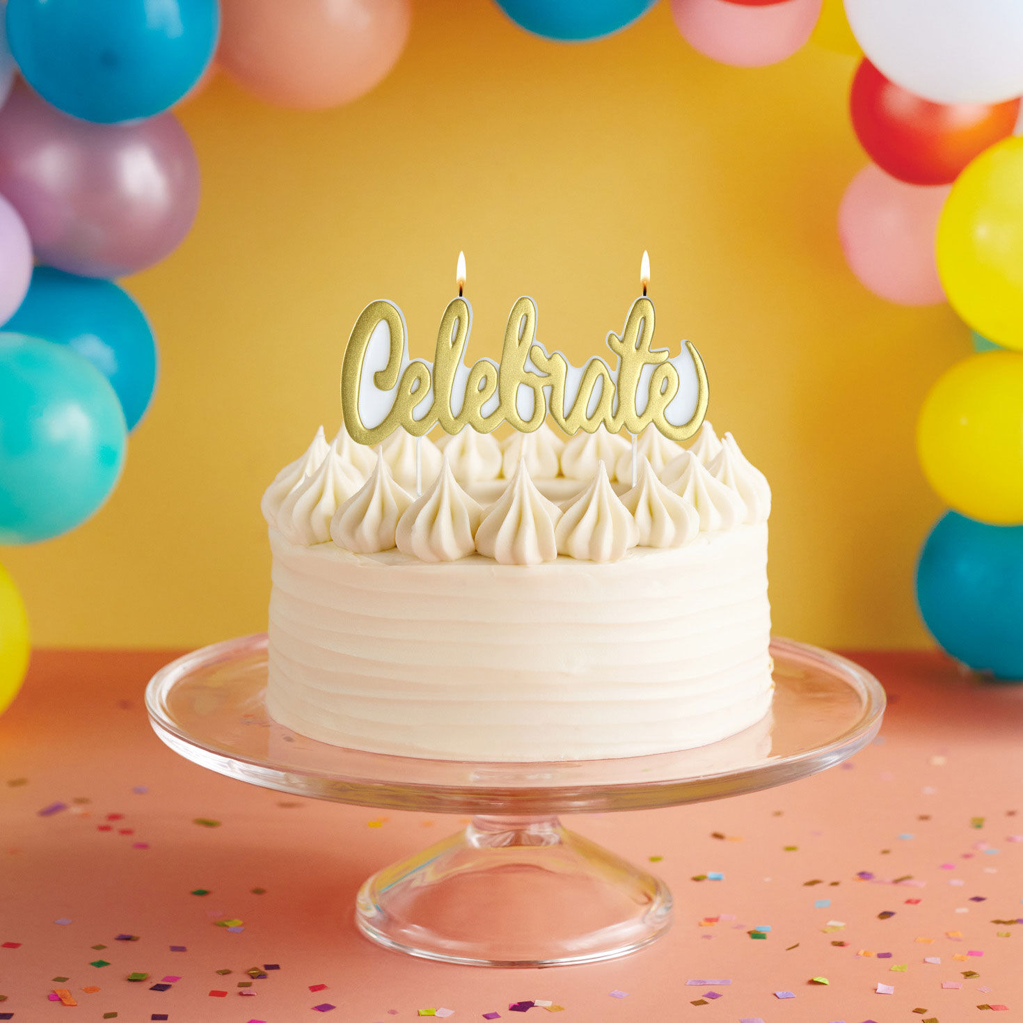 Gold Metallic "Celebrate" Birthday Candle for only USD 5.99 | Hallmark