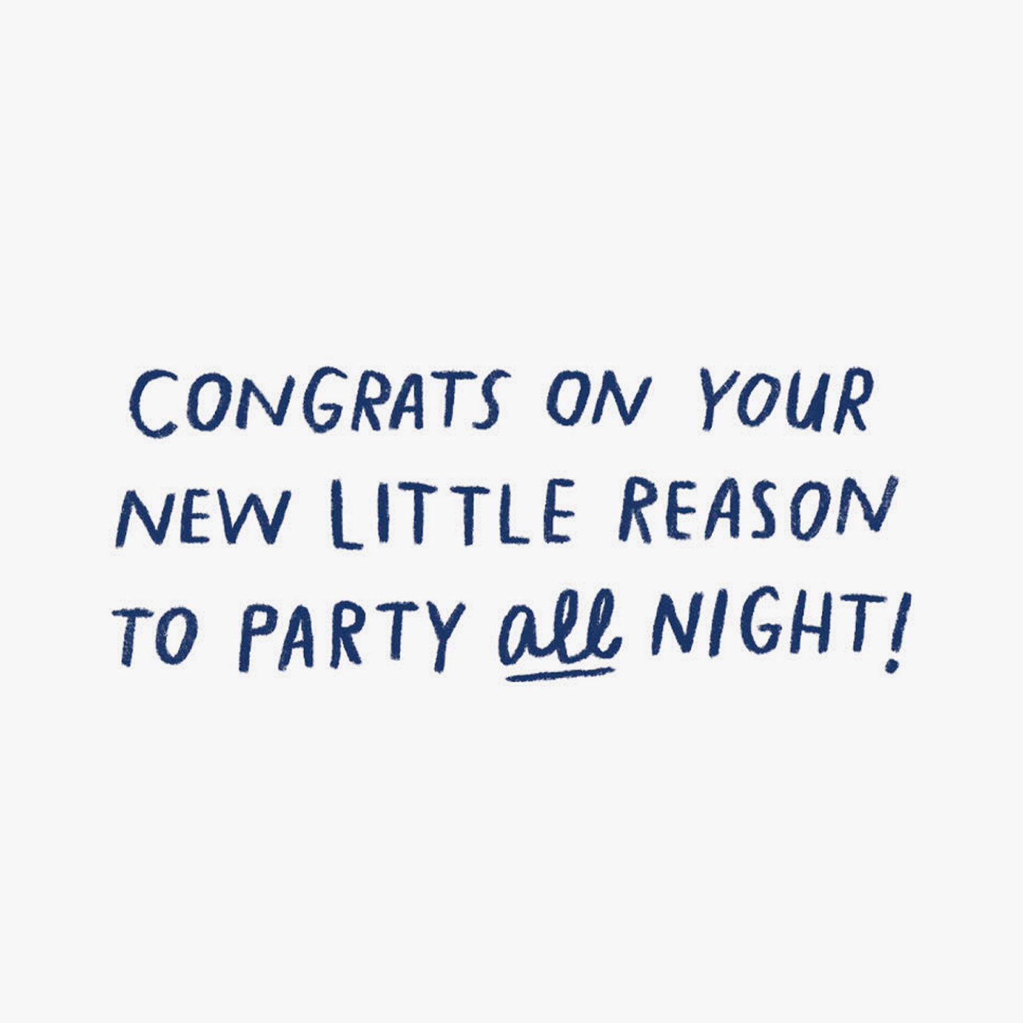 Bring Your Own Bottle Baby Shower Card Sentiment image number 2