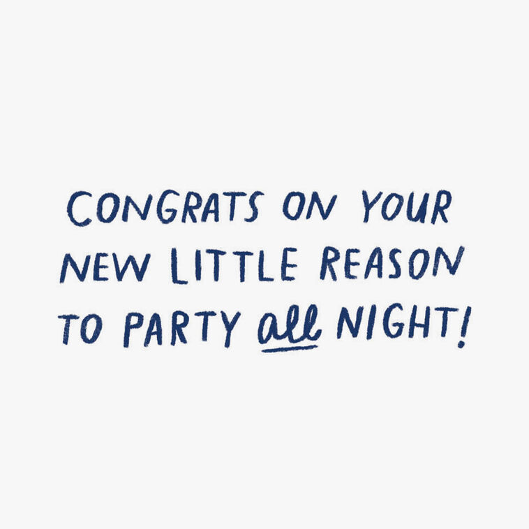 Bring Your Own Bottle Baby Shower Card Sentiment image number 2