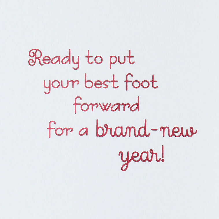 Write Foot Forward Putting Your Best Foot Forward Birthday Card - Greeting Cards | Hallmark