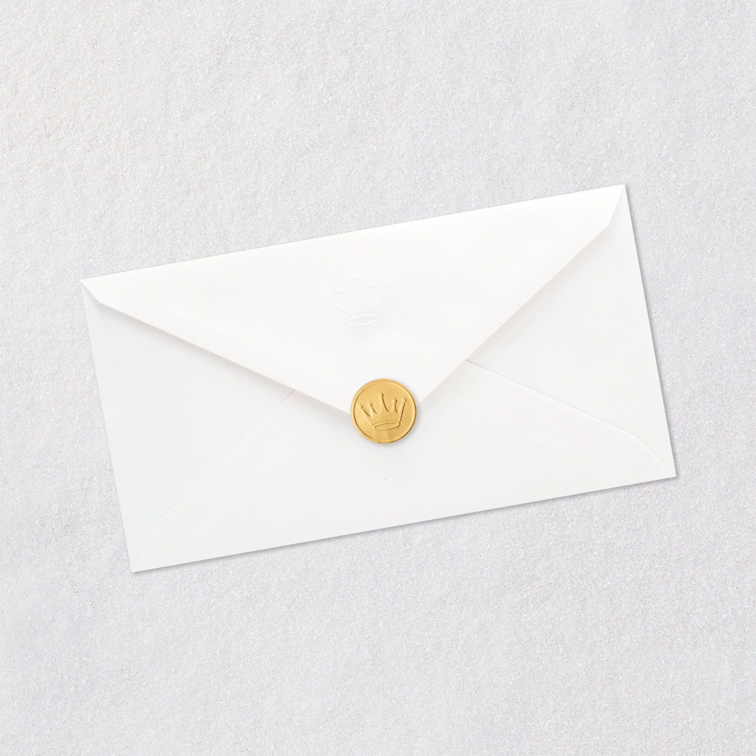 Holiday Greenery and Snowflakes Friend Christmas Card Envelope Back with Seal image number 8