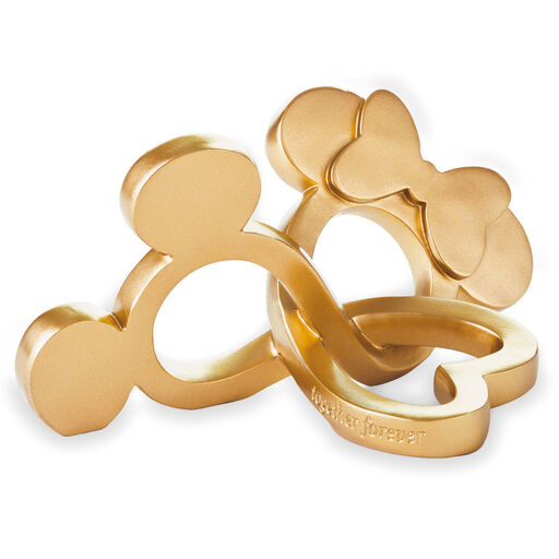 Disney Mickey and Minnie Knotted Heart Figurine, 