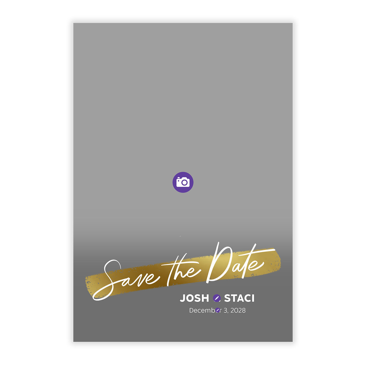Gold Brushstroke Save the Date, , large image number 5