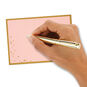 Gold Foil and Pink Single-Panel Note Cards Pack  image number 4