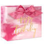 Gold Lettering on Pink Medium Birthday Gift Bag Front image number 1