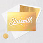 16th Wishes on Gold Foil Signature Birthday Card Card Front with Envelope and Gold Seal image number 6