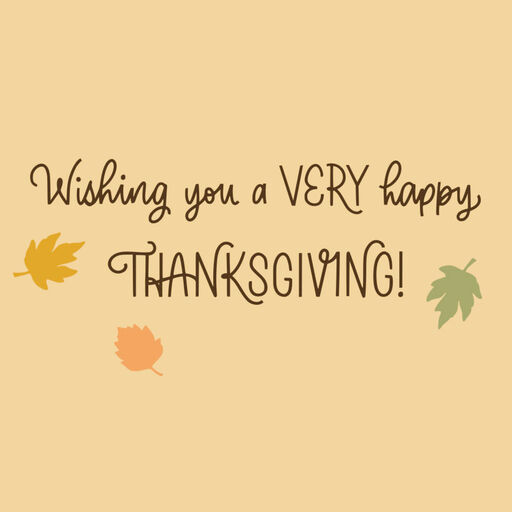 Gratitude, Laughter and Love Thanksgiving Card, 