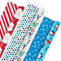 Bright Joy 3-Pack Kids Reversible Christmas Wrapping Paper Assortment, 120 sq. ft., , large image number 1